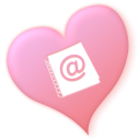 love, Heart, Address, valentine LightPink icon