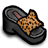 leopard, platform Black icon