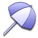 Umbrella Black icon