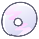 Cd, Disk, save, disc Lavender icon