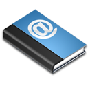 Blue, Book, reading, read, Address Black icon