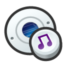 Disk, Audio, Cd, disc, save Black icon