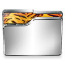 Folder, Animal, Tiger Black icon