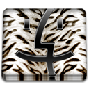 White, Animal, Tiger, Finder Black icon