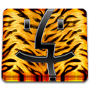 Tiger, Finder, Animal Black icon
