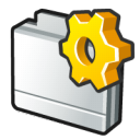 Folder, program Black icon