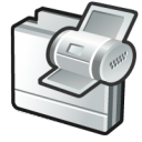 printer, Print, Folder Black icon