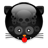 deathkitty, Black DarkSlateGray icon