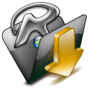 Folder, my shared, shared Black icon