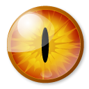 fire, Eye, Alien Black icon