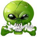 Hungry, Alien OliveDrab icon