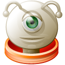 Alien, cyclop RosyBrown icon