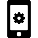 settings, technology, Mobile, smartphone, setup, cellphone Black icon