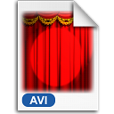 video, Avi Red icon
