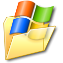window, Folder Khaki icon