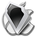 Apple, newlogo Black icon