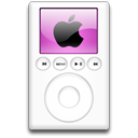 mp3 player, ipod, magenta, alternative Black icon