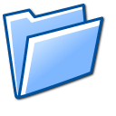 open, Folder, Blue LightSkyBlue icon
