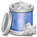 Full, Bin, recycle Black icon