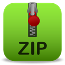 Zip YellowGreen icon