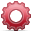 wheel, Gear IndianRed icon