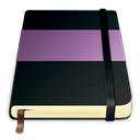 violet, Moleskine Black icon