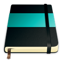 Turquoise, Moleskine Black icon