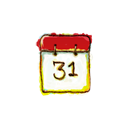 Calendar, date, Schedule Black icon