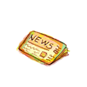 News Black icon