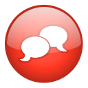 talk, Comment, speak, Chat Firebrick icon