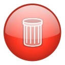 recycle bin, Trash Firebrick icon