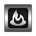 Logo, square, Feedburner Black icon