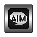 Aim, Logo, square Black icon