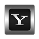 square, yahoo, Logo Black icon