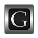 Logo, square, google Black icon