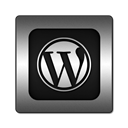 square, Wordpress, Logo Black icon