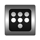 Logo, square Black icon