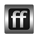 square, Friendfeed, Logo Black icon