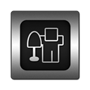 Digg, square Black icon