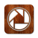 square, Picasa, Logo SaddleBrown icon