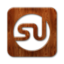 square, Stumbleupon, Logo SaddleBrown icon