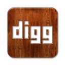 Logo, Digg, square SaddleBrown icon