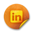 square, Logo, Linkedin Black icon