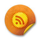 Badge, feed, subscribe, Rss Black icon