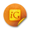 Logo, igooglr, square Black icon