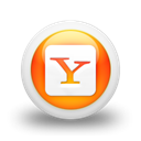 Logo, yahoo, square Black icon