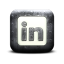 square, Logo, Linkedin Black icon