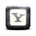 yahoo, square, Logo Black icon