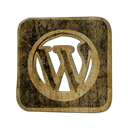 Logo, Wordpress, square DarkOliveGreen icon