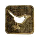 square, Animal, Social, Sn, social network, twitter, bird DarkOliveGreen icon
